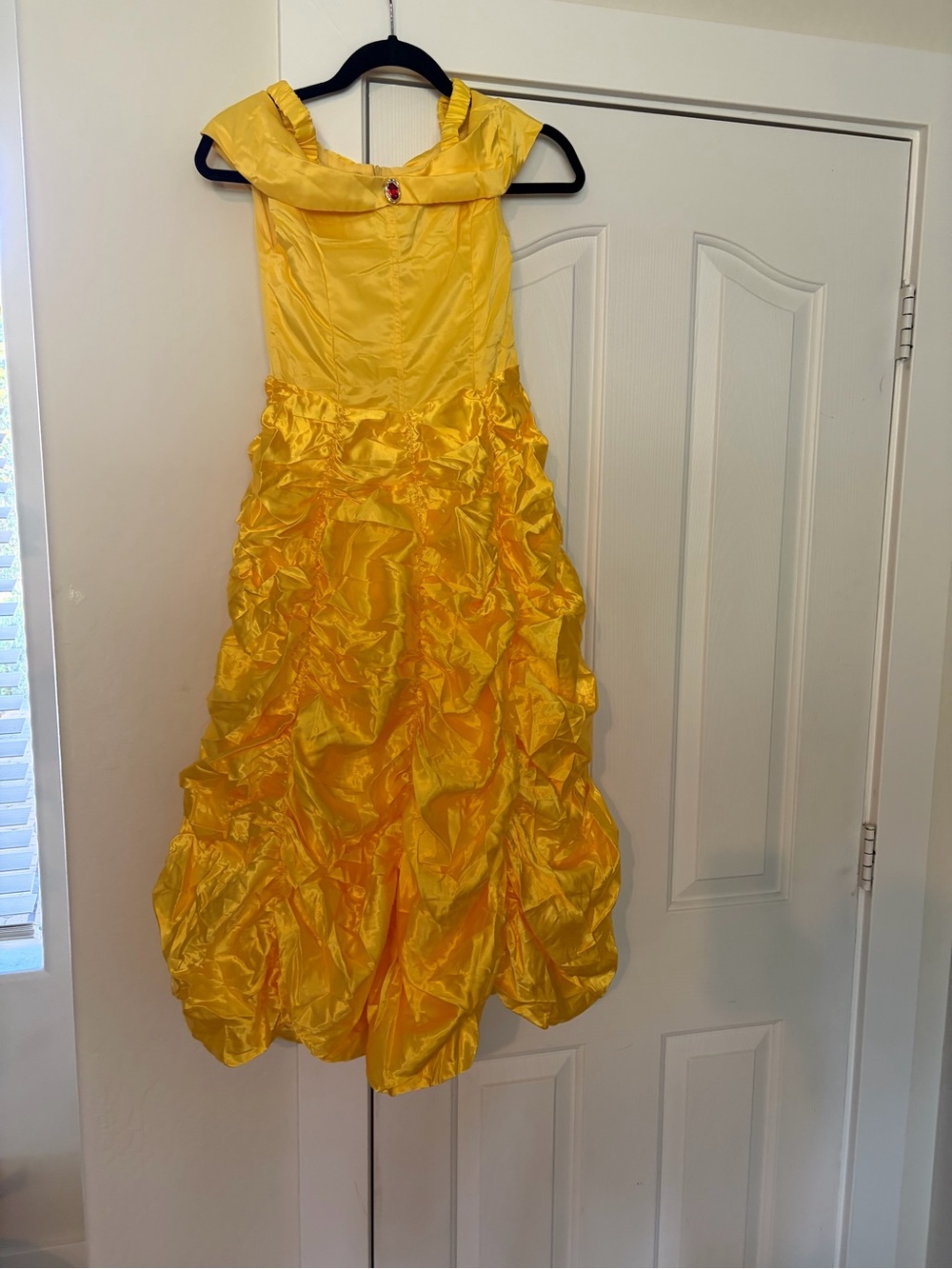 Girls Yellow Ruffled Princess Dress